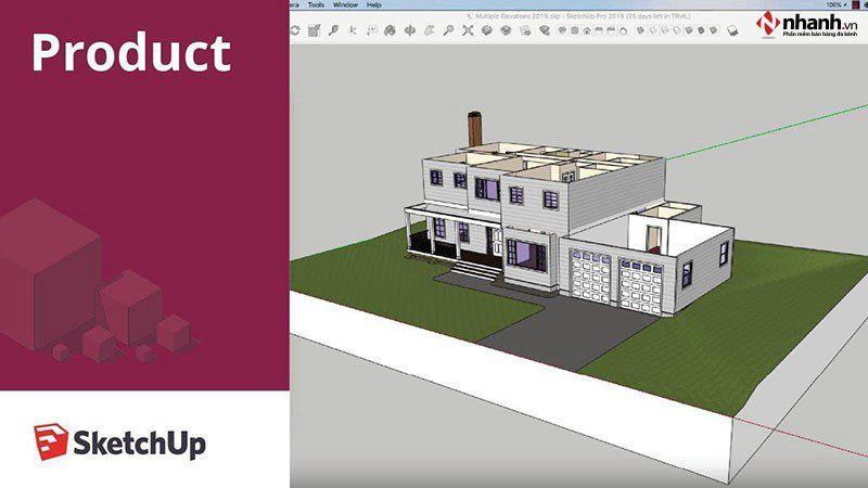 Phần mềm thiết kế nhà 3d miễn phí SketchUp