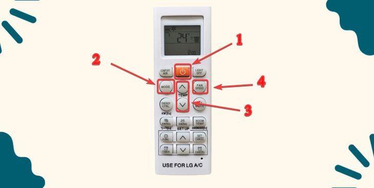 Các bước chỉnh máy lạnh lạnh sâu bằng remote