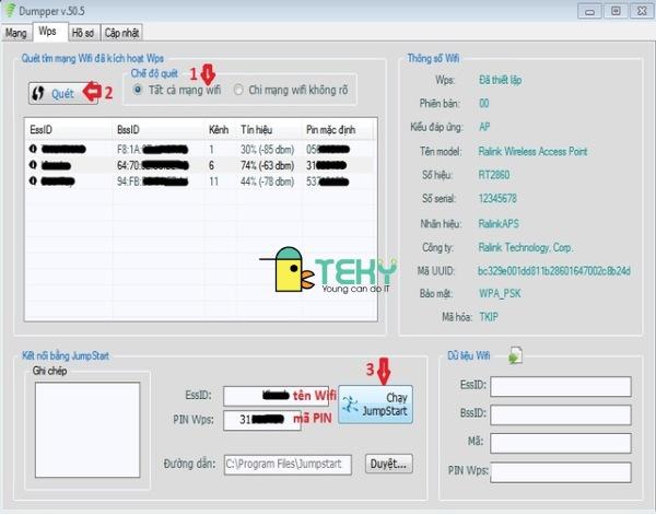 Cách lấy mật khẩu wifi trên máy tính cùng phần mềm Dumpper