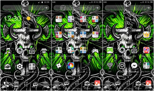 tải Gothic Metal Graffiti Skull Theme