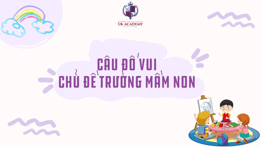 Trẻ được kích thích tư duy và khả năng sáng tạo thông qua câu đố tại UKA