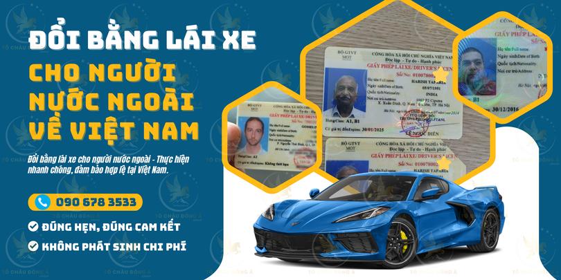 Đổi bằng lái xe cho người Đức sang Việt Nam