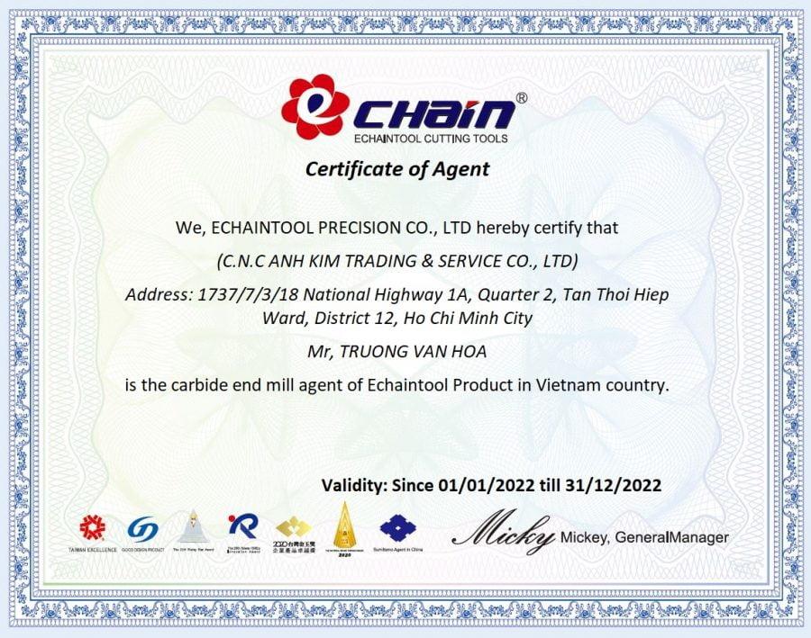 2022 exclusive certificate carbide end mill for CNC Anh Kim - echain