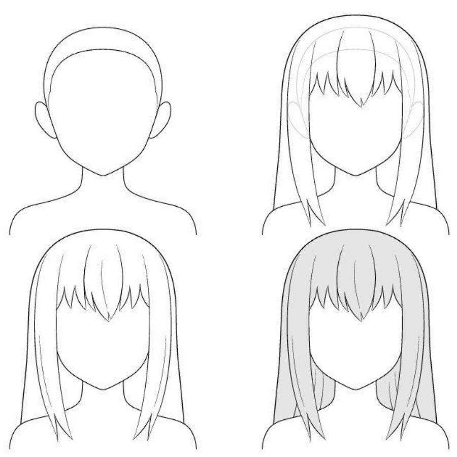 ach ve toc anime don gian