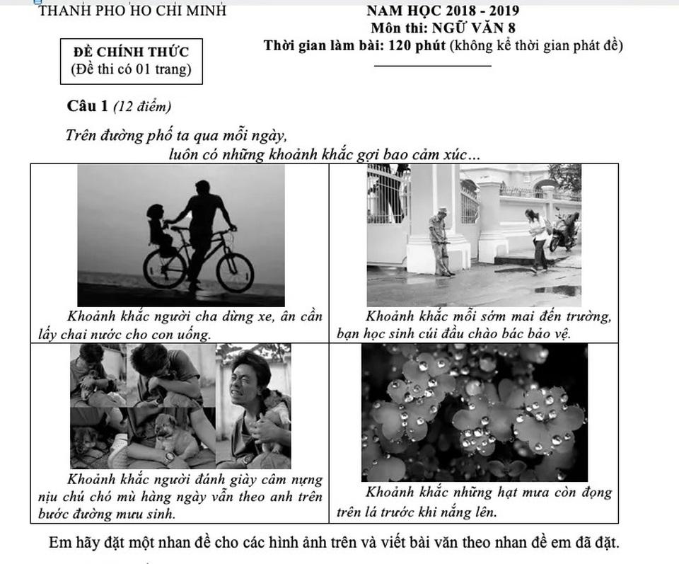 Hình ảnh đẹp đẽ và đau thương vào đề Văn của TPHCM - 1