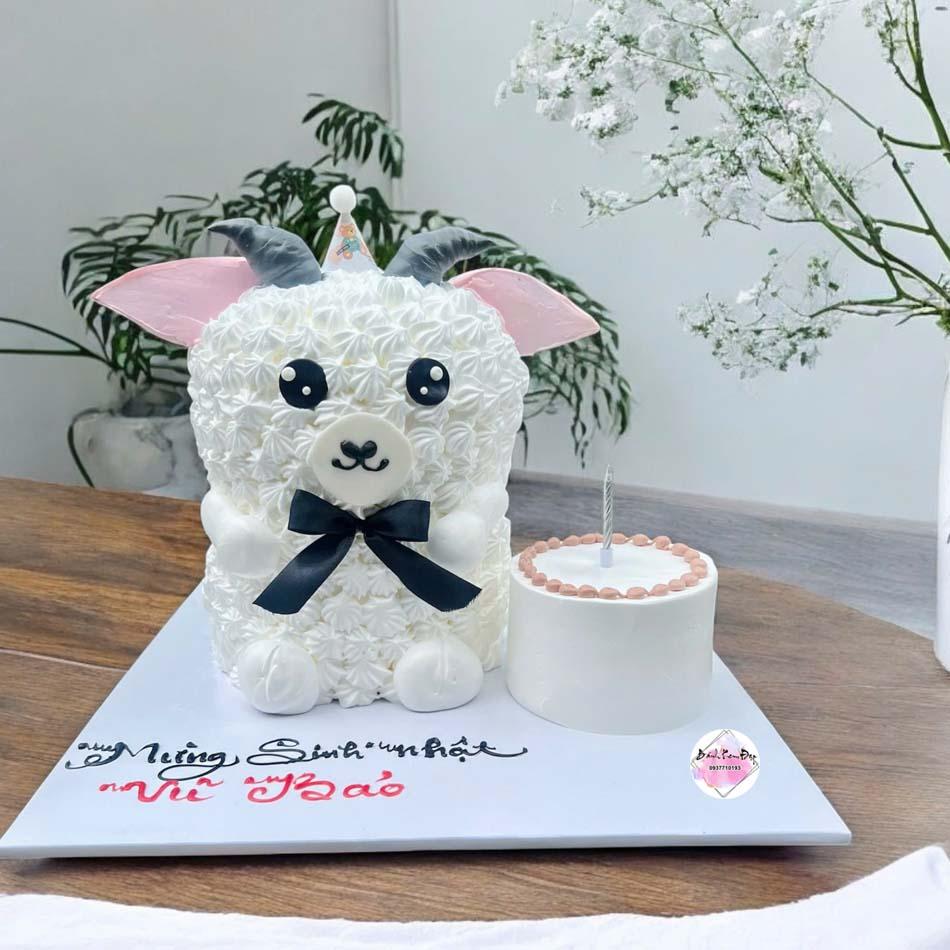 Bánh kem con dê 3D