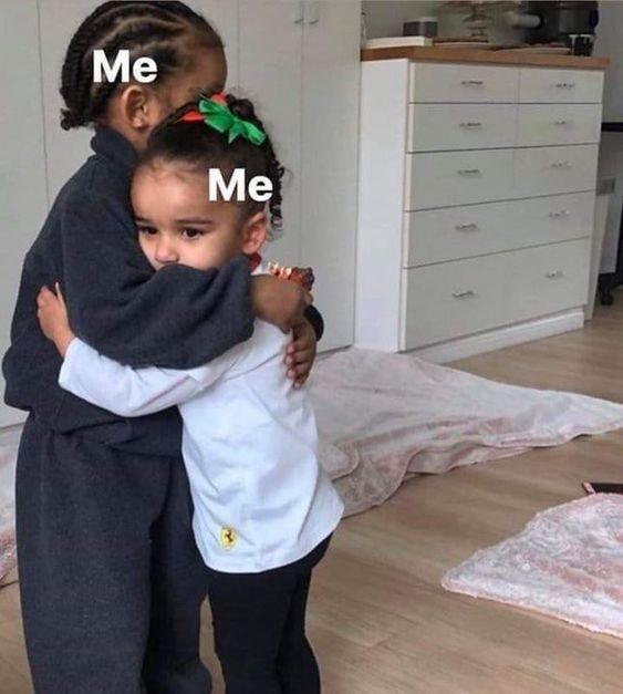 Thuong thuong meme cảm thấy được an ủi