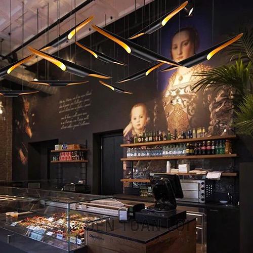 Đèn Thả: Mẫu đèn thả sáo diều trang trí quầy bar quán cafe cực đẹp