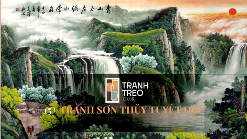 Tranh vẽ bằng bút chì phong cảnh đen trắng tinh tế với núi non và mây trời hùng vĩ
