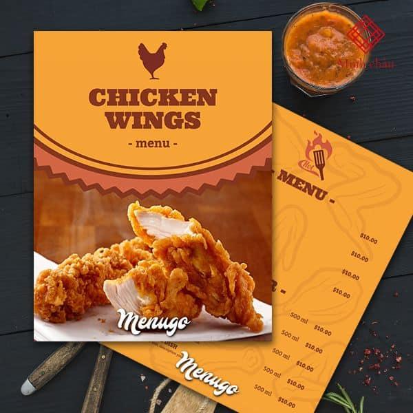 Menu với hình ảnh minh hoạt sinh động tạo sự độc đáo
