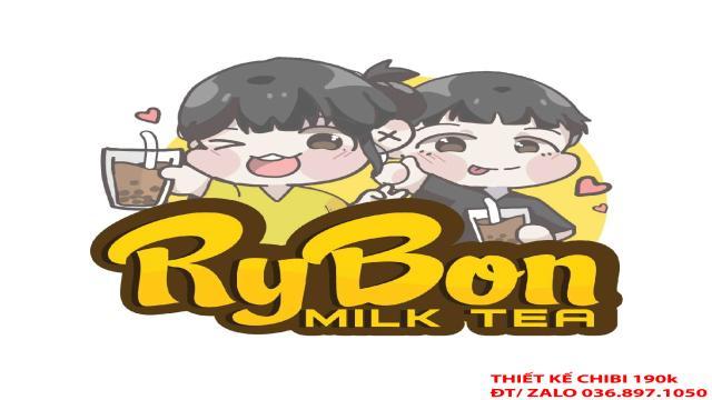 chibi trà sữa hoạt hình cute - dễ thương độc đáo đáng yêu-1