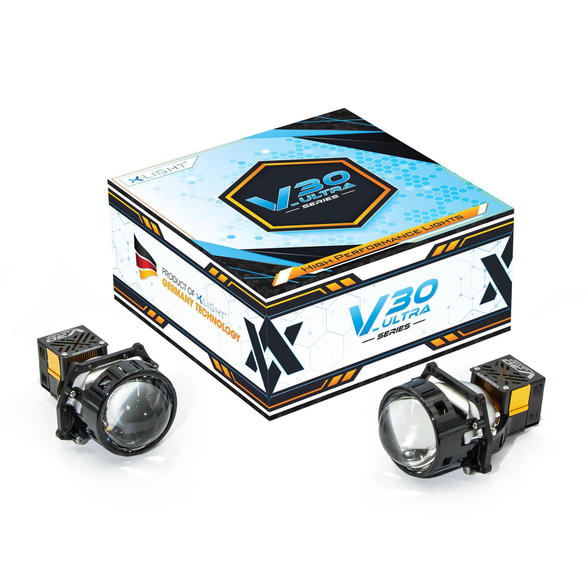 Tổng hợp hình ảnh xe độ đèn Bi LED X-Light V30 Ultra
