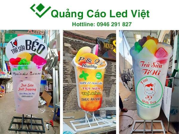 Bảng Hiệu Hình Ly Trà Sữa Đẹp, Đa Dạng Mẫu Mã, Siêu Cute