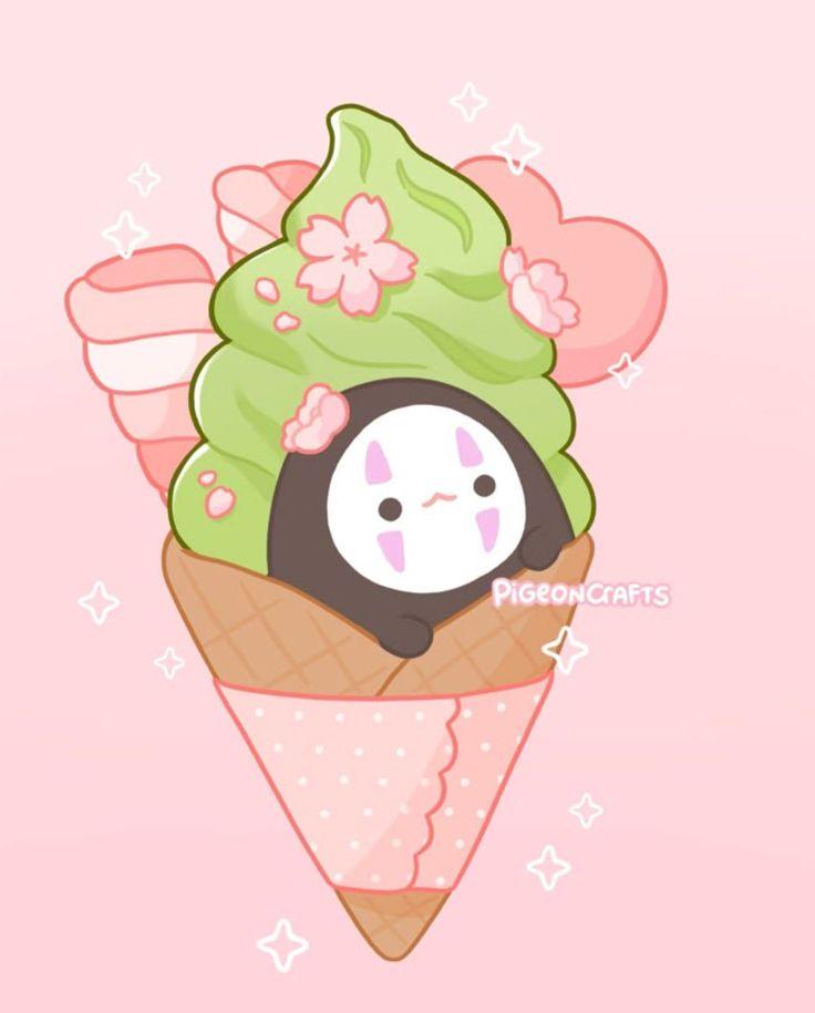 Hình ảnh vô diện chibi - Cây kem