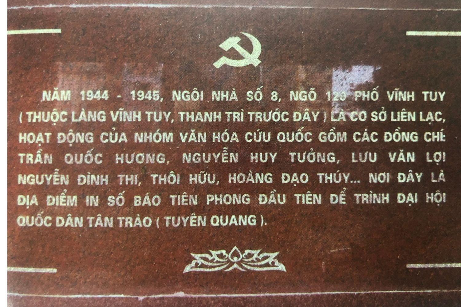 hoat dong cach mang, lich su Viet Nam, hoi ky chien tranh, hoi ky Ha Noi, lich su Ha Noi anh 1