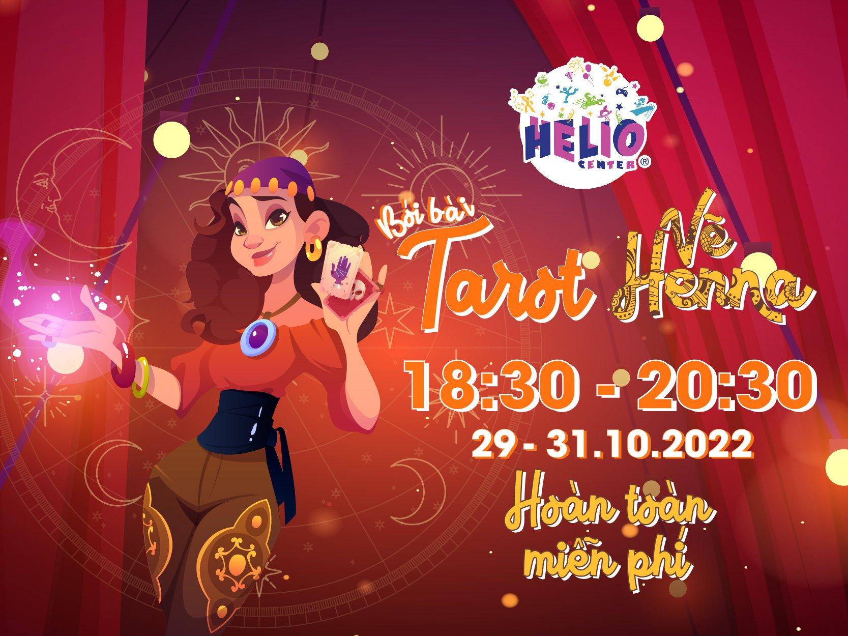 Bói bài Tarot, vẽ henna miễn phí Halloween Helio Đà Nẵng