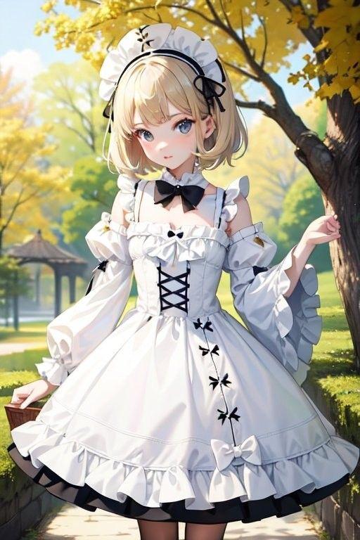 Ảnh hầu gái cute phong cách anime cực dễ thương