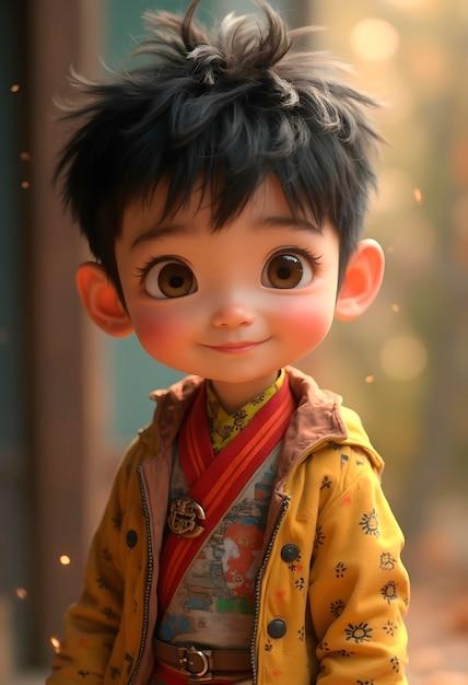 Hình ảnh búp bê chibi​ đáng yêu trong tư thế ngộ nghĩnh