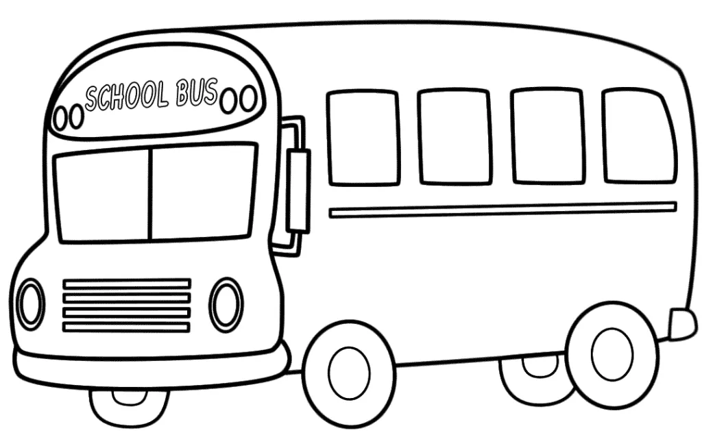 Tranh vẽ xe bus - phương tiện giao thông công cộng trên đường bộ