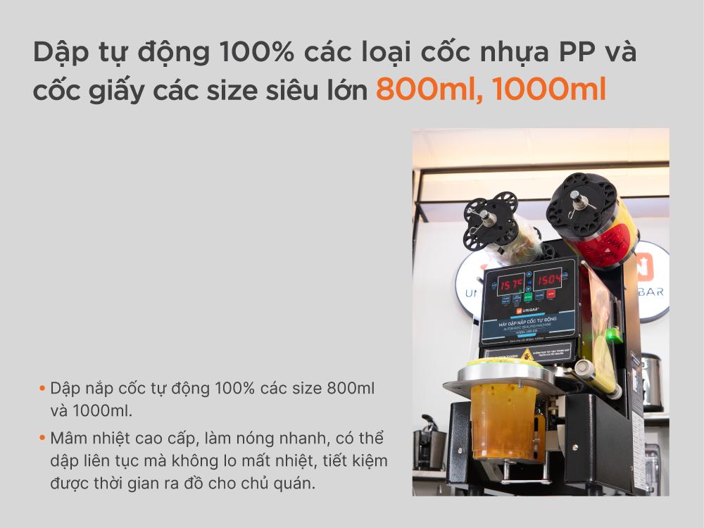 Máy dập nắp cốc tự động Unibar UBS-810 - ảnh 1
