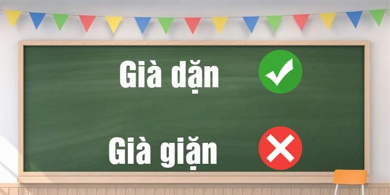 Già dặn hay già giặn