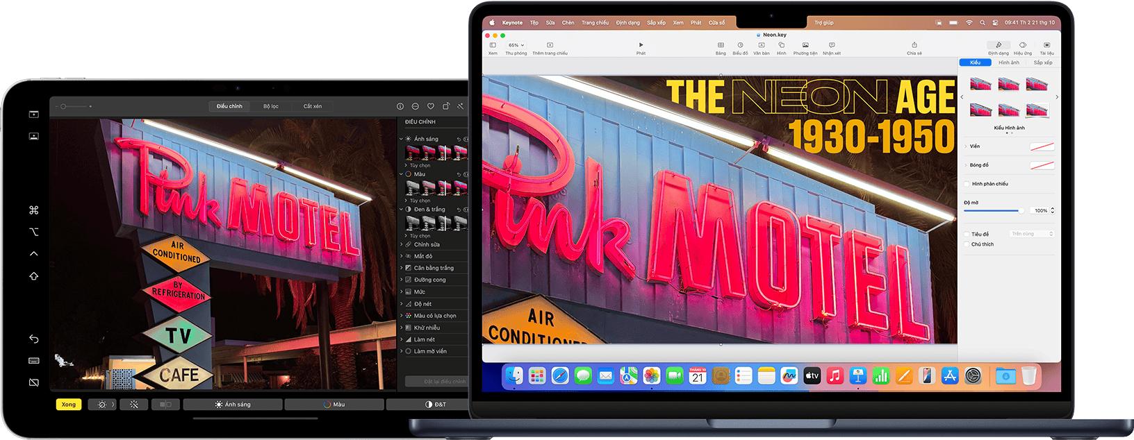 MacBook Air dùng iPad Pro làm màn hình phụ