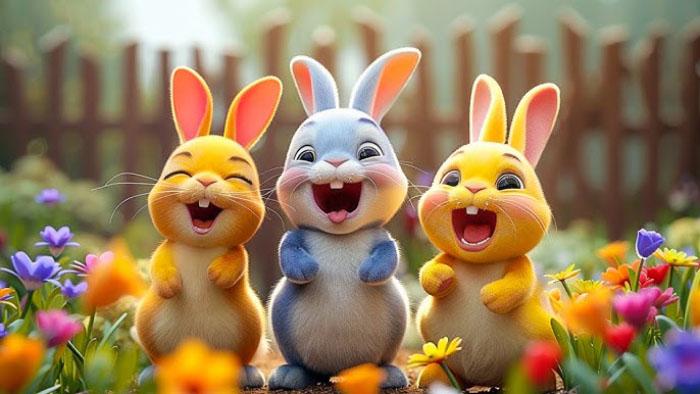 Ảnh con thỏ với vẻ ngoài dễ thương và nhút nhát