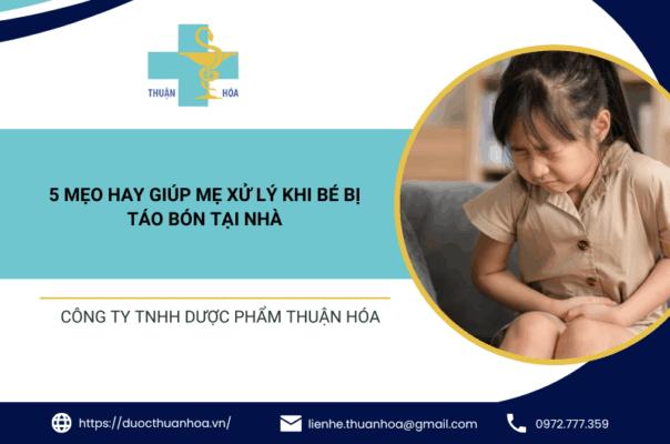 xử lí táo bón tại nhà